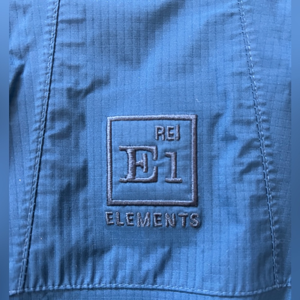 Rei E1 Elements Men’s Jacket Blue Windbreaker Rai… - image 6